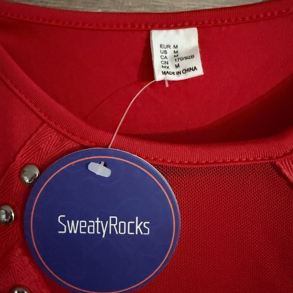 Simply Noelle Scarlet Studded Bodysuit - Picture 2 of 2